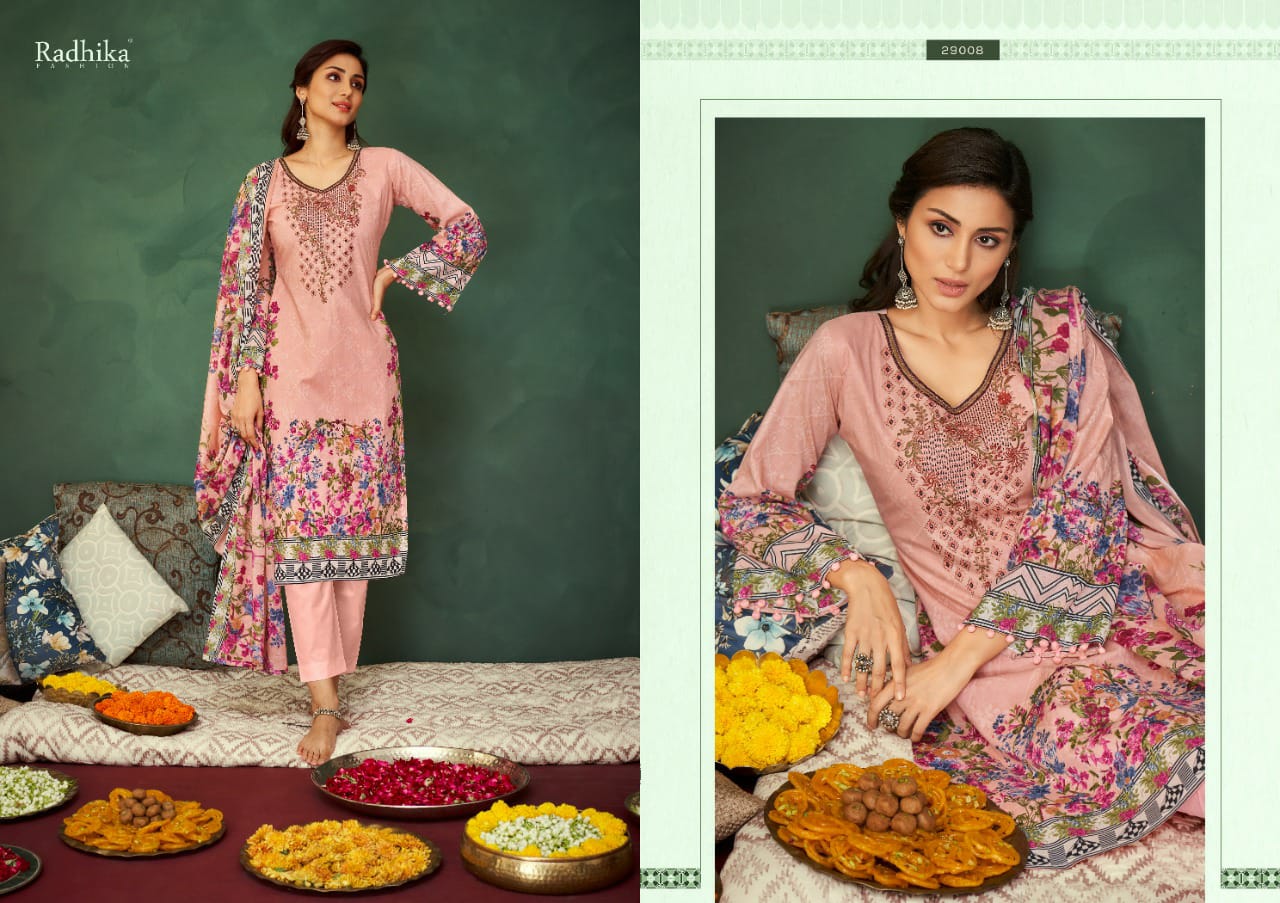 Azara Radhika Mussaret 19 Casual Daily Wear Printed Cotton Dress Material Collection